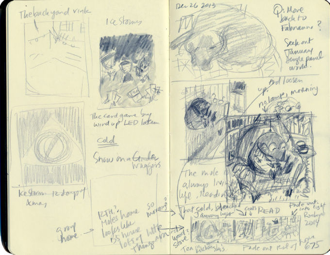 morning pages sketch book Dec 26