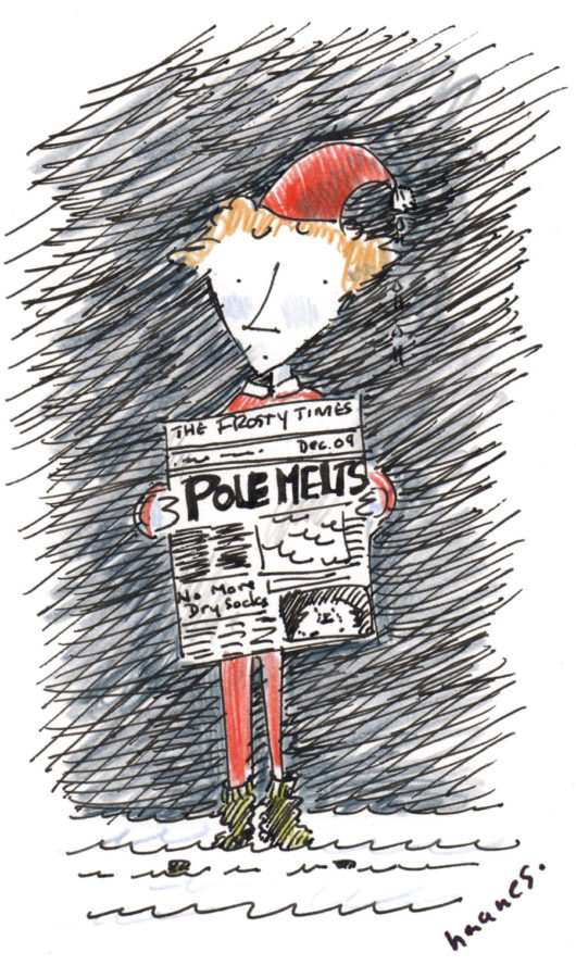 pole melts, headline at north pole
